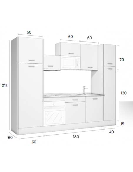COCINA COMPLETA 280 CM.