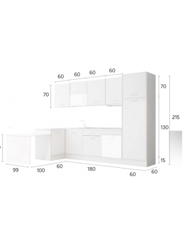 COCINA COMPLETA 300X220 CM.