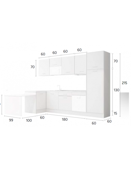 COCINA COMPLETA 300X220 CM.