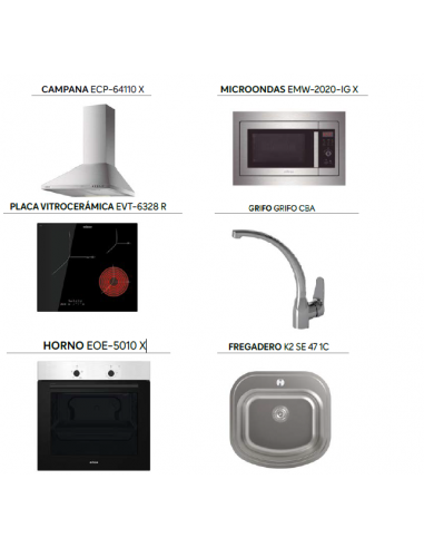 COCINA COMPLETA 340x240 CM.