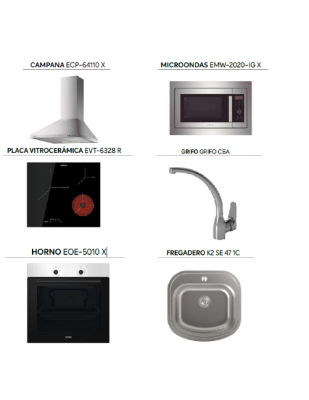 COCINA COMPLETA 340x240 CM.