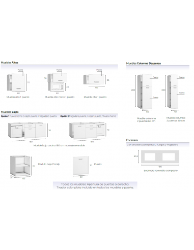 COCINA COMPLETA 320 CM.