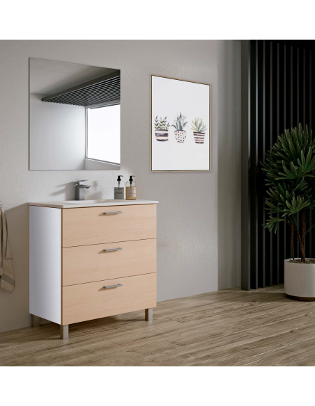 MUEBLE BAÑO ECO 3 CAJ 60 / 80 CM.