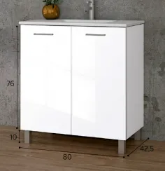 MUEBLE BAÑO ECO 2 PTA 80 CM. 2