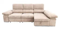 Shaiselongue cama derecha c/arcón gris o beig Nadia 2