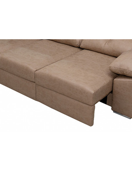 SHAISELONGUE CAMA C/ARCON IZDA. MOD. NADIA BEIG O GRIS