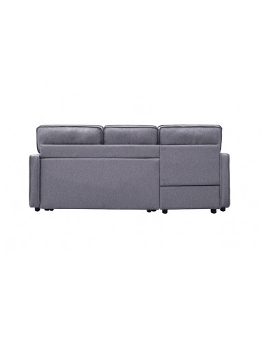 CHAISELONGUE CAMA DAX GRIS LARGO 202 CM.