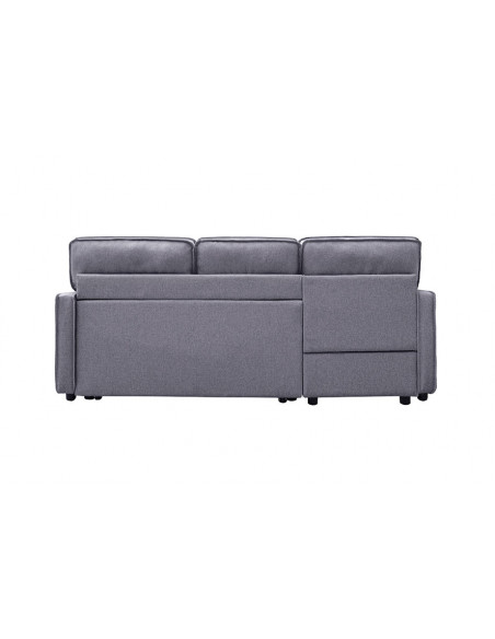 CHAISELONGUE CAMA DAX GRIS LARGO 202 CM.