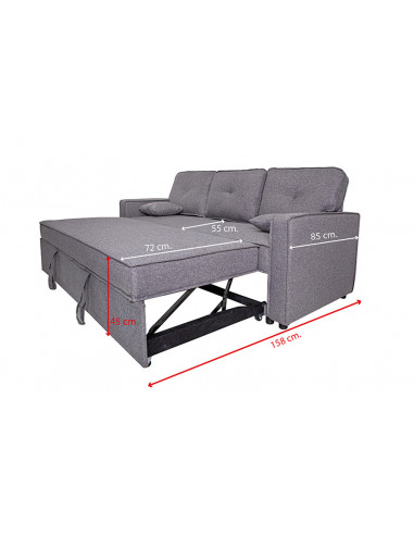 SOFÁ CAMA DAX 210 cm.
