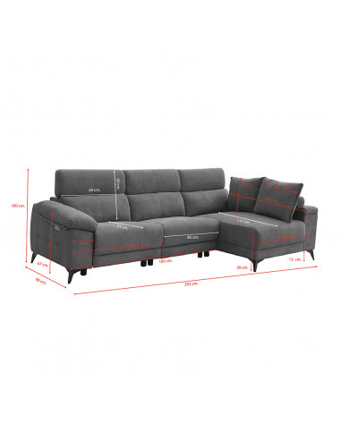 Chaiselongue derecha motor Londres