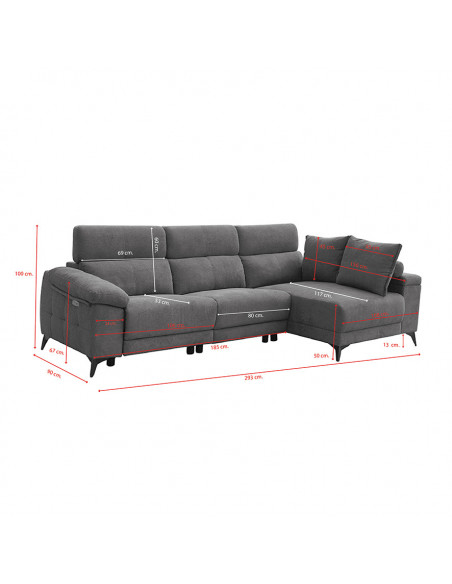 Chaiselongue derecha motor Londres