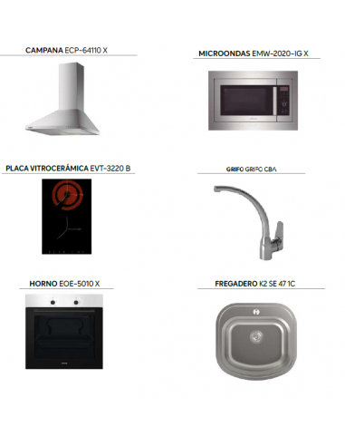 COCINA COMPLETA 180 CM.