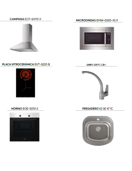 COCINA COMPLETA 180 CM.