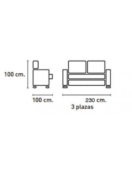 SOFA 3P. MOD. ROBERT