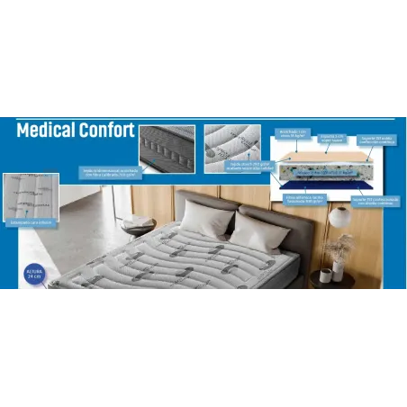 COLCHON MEDICAL CONFORT multimedida altura 24