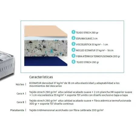 COLCHON MEDICAL CONFORT multimedida altura 24