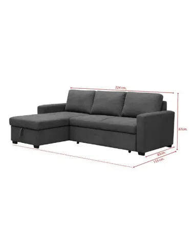 Chaise longue cama Paton con arcón
