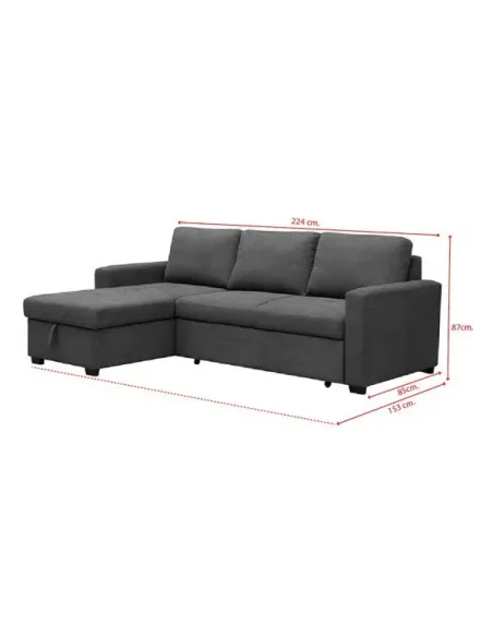 Chaise longue cama Paton con arcón