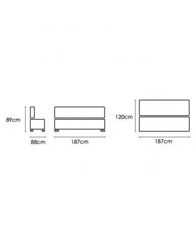 Sofá cama Cesto clic clac