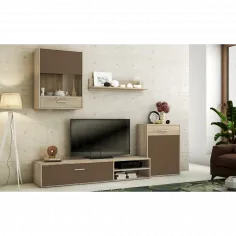 Salón Helena 220 cm. cambria-chocolate