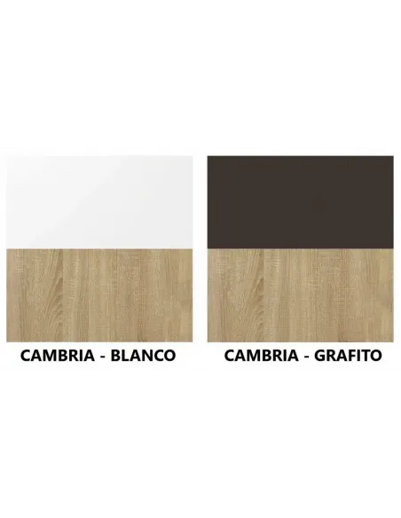 ARMARIO 2P.  LARA JUVEN APILABLE CAMBRIA-BLANCO - CAMBRIA-GRAFITO