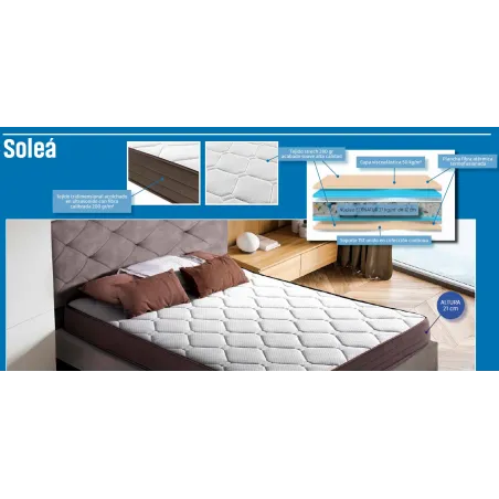 COLCHON SOLEA altura 21 cm varias medidas