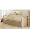 CAMA NIDO LARA JUVENIL 2 cajones Puccini-Textil