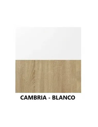 MESA CENTRO ELEVABLE LARA cambria y blanco