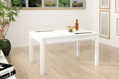 MESA EXTENSIBLE 140CM CRISTAL NEGRO LARA 2
