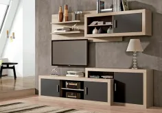Salón 240 cm. Lara 03 cambria-blanco y cambria-grafito