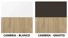 Salón 240 cm. Lara 01 cambria-blanco y cambria-grafito 2