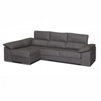 Chaiselongue 2 puff c/ arcón izquierda Franca