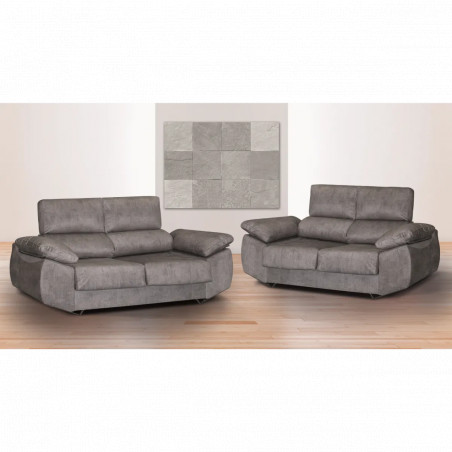 Epi Exprés sofá de 2 plazas color cemento