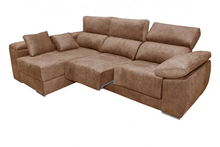 Servicio rápido Chaiselongue Montblanc izquierda tapizado piedra antimanchas