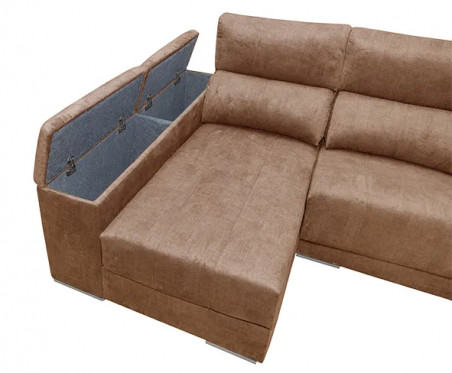 Servicio rápido Chaiselongue Montblanc derecha tapizado piedra antimanchas