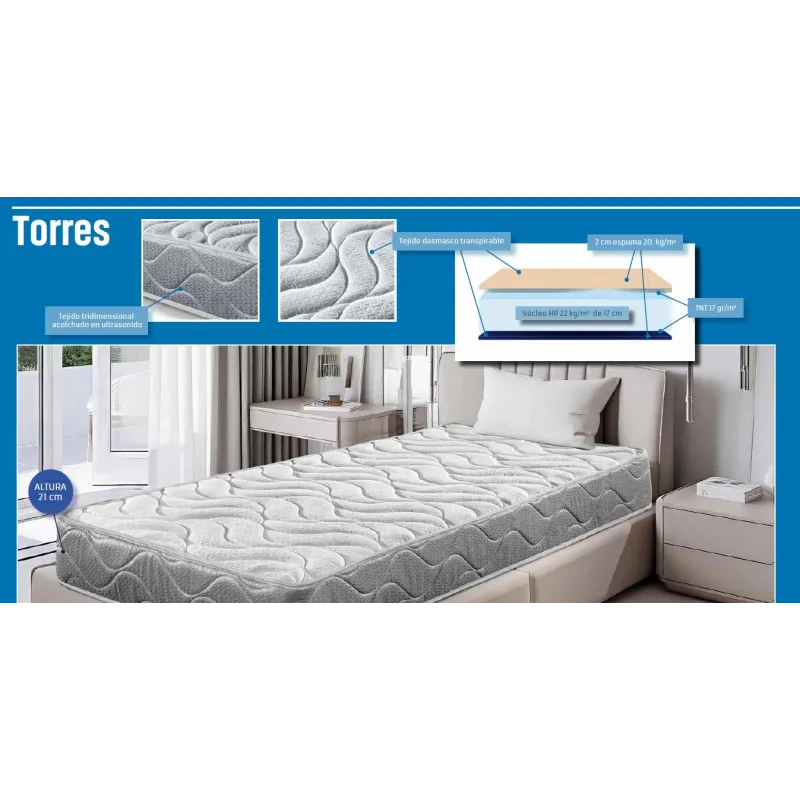 COLCHON TORRES altura 21cm multimedida