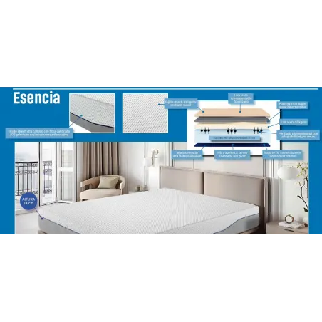 COLCHON ESENCIA GAMA LUXE altura 24