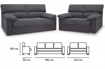SOFA 3+2 PLAZAS RUBEN en Relax Muebles