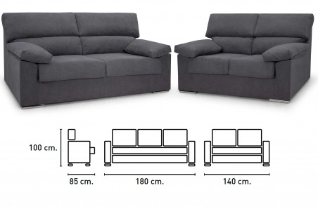 SOFA 3+2 PLAZAS RUBEN en Relax Muebles