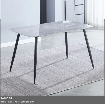 Mesa comedor porcelánico 140x80 Sanders en RelaxMuebles 2