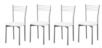 JUEGO DE 4 SILLAS MOD. 20 COCINAS BLANCO con envío gratuito en RelaxMuebles.com