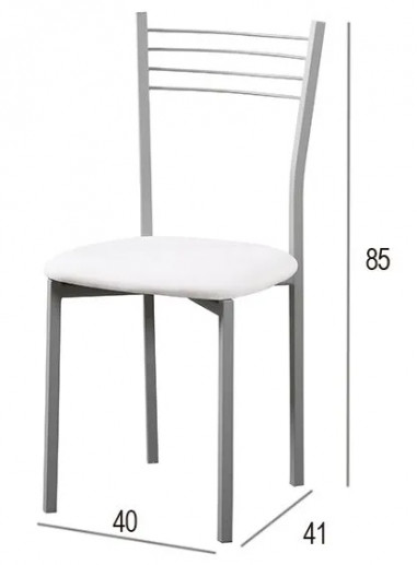 JUEGO DE 4 SILLAS MOD. 20 COCINAS BLANCO con envío gratuito en RelaxMuebles.com