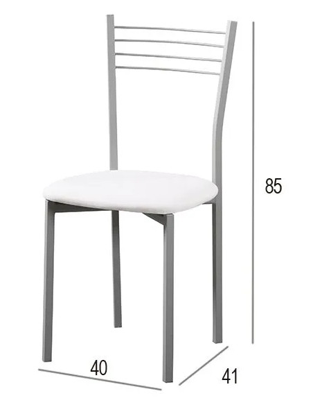 JUEGO DE 4 SILLAS MOD. 20 COCINAS BLANCO con envío gratuito en RelaxMuebles.com
