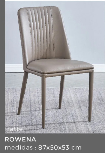 JUEGO DE 2 SILLAS ROWENA latte con envío gratuito en RelaxMuebles.com 2