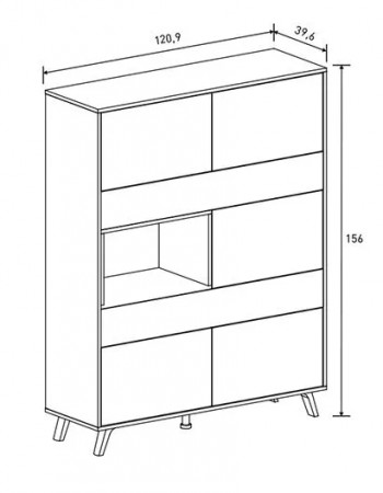 VITRINA MOD. SOLANA entrega rápida en RelaxMuebles.com 2