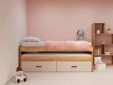 CAMA COMPACTA CAJONES MOD. AURA con entrega rápida en RelaxMuebles.com