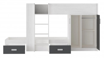 CAMA TREN DONALD ACABADO ANDERSEN PINO-GRAFITO con entrega rápida en RelaxMuebles.com 2