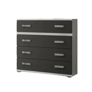 COMODIN 4C CABRA BLANCO-GRAFITO EN RELAX MUEBLES