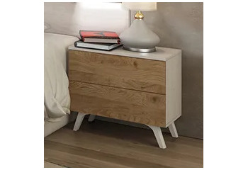 MESITA DE NOCHE 2 CAJONES SOTO con entrega rápida en RelaxMuebles.com