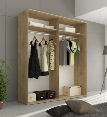 ARMARIO 2P CORREDERA BAENA CAMBRIA-BLANCO EN RELAXMUEBLES.COM 2